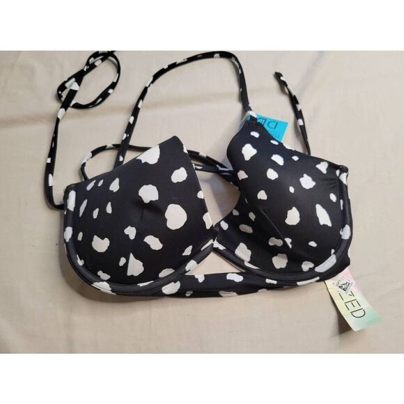 Swim top nwt. Black & white 32 DD - Picture 2 of 5